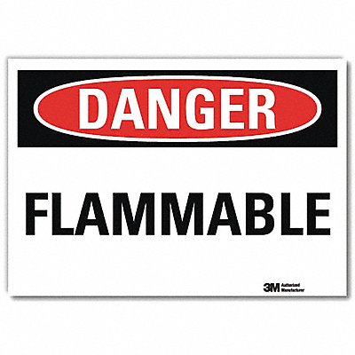 Danger Sign 7inx10in Reflective Sheeting