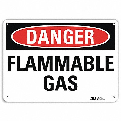 Danger Sign 10 inx14 in Aluminum