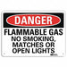 Danger Sign 7 in x 10 in Aluminum
