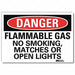 Danger Sign 5 in x 7 in Rflct Sheeting