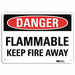 Danger Sign 7 in x 10 in Aluminum