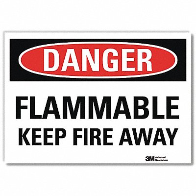 Danger Sign 10inx14in Reflctv Sheeting