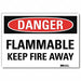 Danger Sign 7inx10in Reflective Sheeting