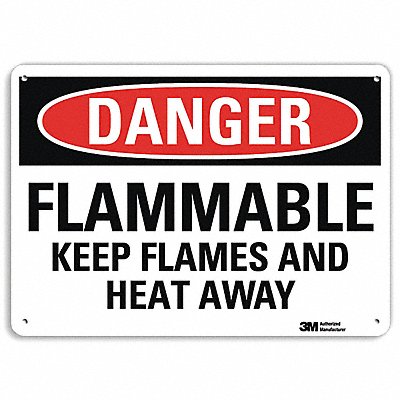 Danger Sign 10 in x 14 in Aluminum