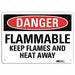 Danger Sign 10 in x 14 in Aluminum