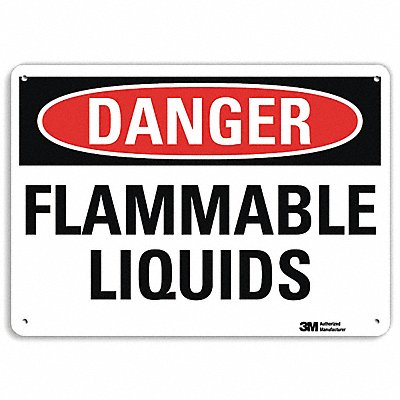 Danger Sign 10 inx14 in Aluminum