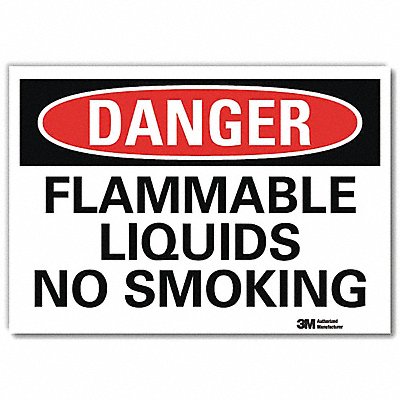 Danger Sign 5 in x 7 in Rflct Sheeting