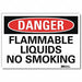 Danger Sign 5 in x 7 in Rflct Sheeting