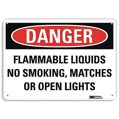 Danger Sign 7 in x 10 in Aluminum