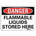 Danger Sign 7 in x 10 in Aluminum