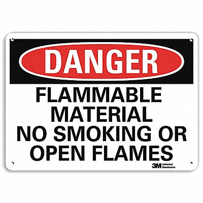 Danger Sign 10 inx14 in Plastic