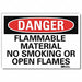 Danger Sign 7inx10in Reflective Sheeting