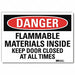 Danger Sign 7inx10in Reflective Sheeting