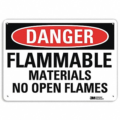 Danger Sign 10 inx14 in Aluminum