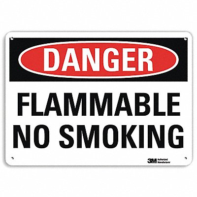 Danger Sign 7 in x 10 in Aluminum
