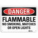 Danger Sign 7 in x 10 in Aluminum