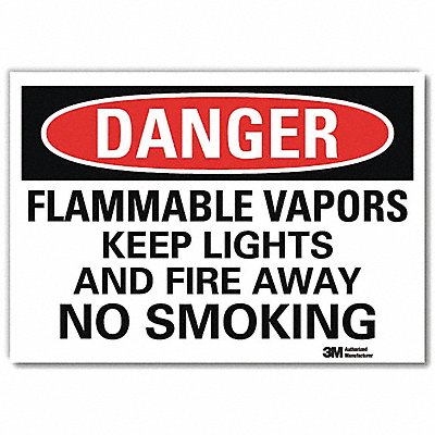 Danger Sign 10 in x 14 in Rflct Sheeting
