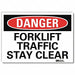 Danger Sign 5 in x 7 in Rflct Sheeting