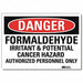 Danger Sign 10inx14in Reflctv Sheeting