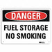 Danger No Smoking Sign 10 x 14 Alum