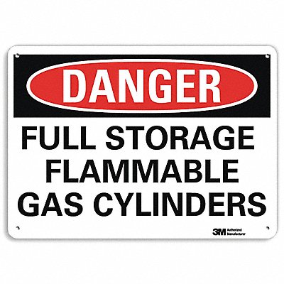 Danger Sign 10 in x 14 in Aluminum