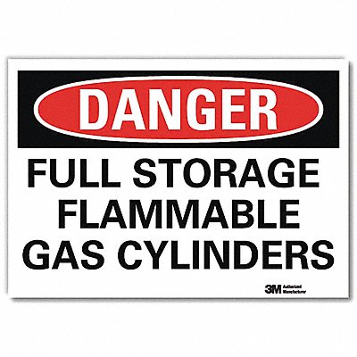 Danger Sign 10 in x 14 in Rflct Sheeting