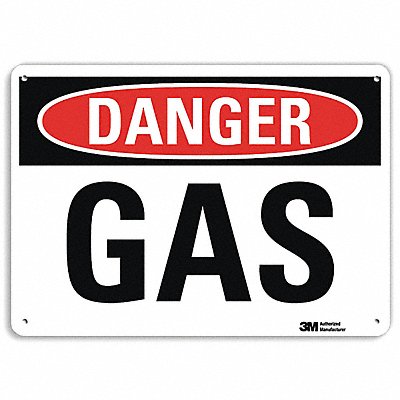 Danger Sign 10 in x 14 in Plastic