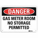 Danger Sign 7 inx10 in Plastic