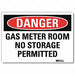 Danger Sign 10 in x 14 in Rflct Sheeting