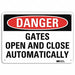 Danger Sign 7 in x 10 in Aluminum