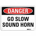 Danger Sign 7 in x 10 in Aluminum