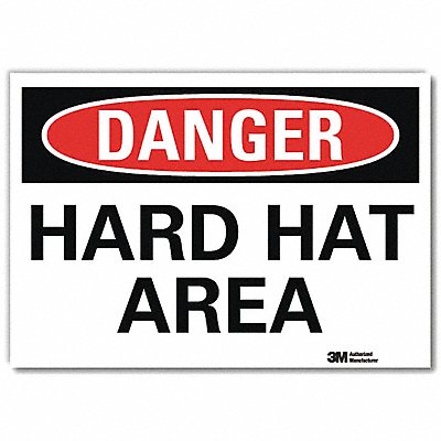 Danger Sign 7 in x 10 in Rflct Sheeting