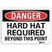 Danger Sign 10 inx14 in Aluminum