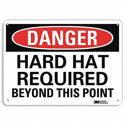 Danger Sign 7 inx10 in Plastic