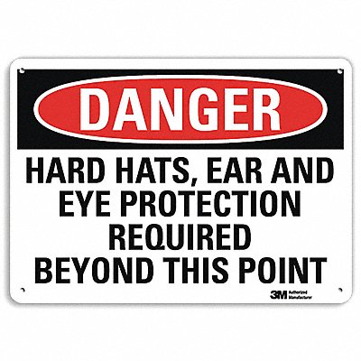 Danger Sign 10 inx14 in Plastic