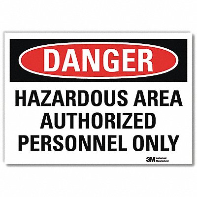 Danger Sign 5inx7in Reflective Sheeting