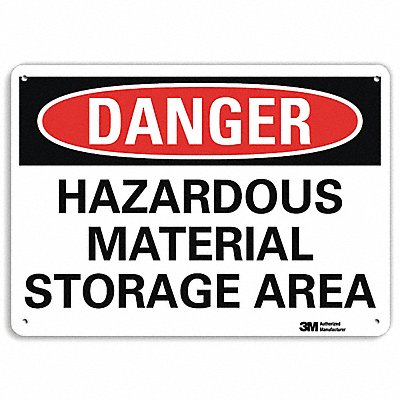 Danger Sign 7 inx10 in Plastic