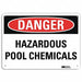 Danger Sign 7 in x 10 in Aluminum