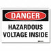 Danger Sign 10 in x 14 in Rflct Sheeting
