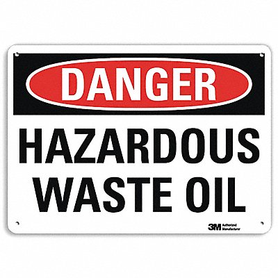 Danger Sign 10 in x 14 in Plastic