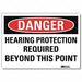 Danger Sign 5inx7in Reflective Sheeting