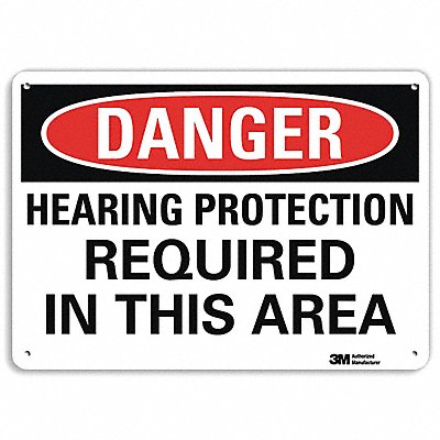 Danger Sign 10 in x 14 in Aluminum
