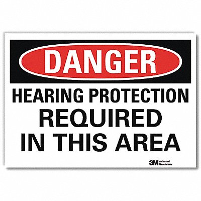 Danger Sign 7 in x 10 in Rflct Sheeting
