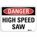 Danger Sign 10 in x 14 in Plastic