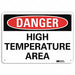 Danger Sign 7 in x 14 in Aluminum