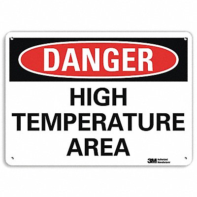 Danger Sign 10 inx14 in Aluminum