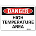 Danger Sign 10 in x 14 in Rflct Sheeting