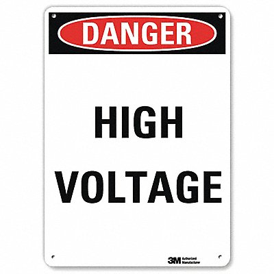 Danger Sign 14 inx10 in Aluminum
