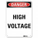 Danger Sign 14 inx10 in Aluminum