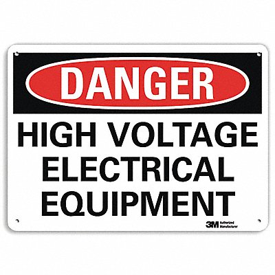 Danger Sign 7 in x 14 in Aluminum